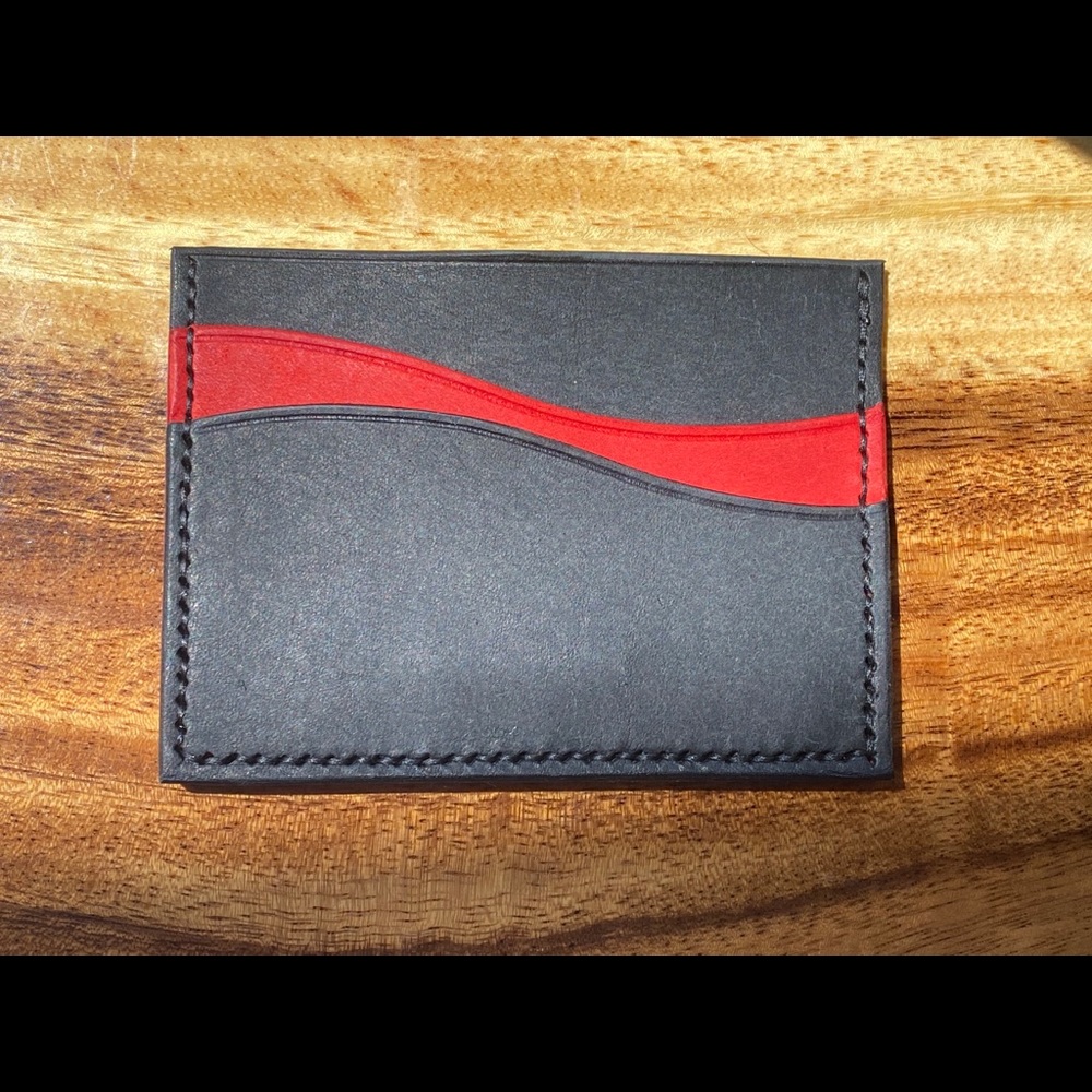 Handmade Leather Card Wallet. Made in Hawaii!